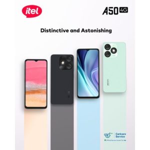 itel A50 64+3 Misty Black With Free Star 100