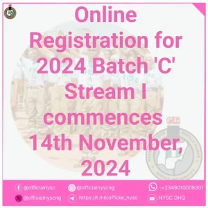 Read more about the article NYSC announces date for ‘2024 Batch C’ registration